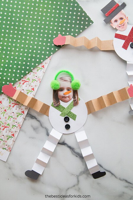 Paper Snowman Craft For Kids