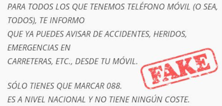 No, el teléfono de emergencias no ha vuelto al viejo 088, sigue siendo el gratuito 112