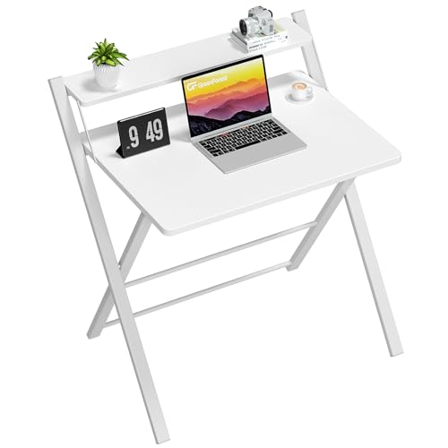 GreenForest Escritorio Plegable con Estante del Monitor