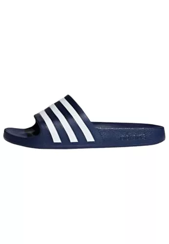 adidas Unisex adulto Adilette Aqua Slides, Dark Blue / Cloud White / Dark Blue, 44.5 EU