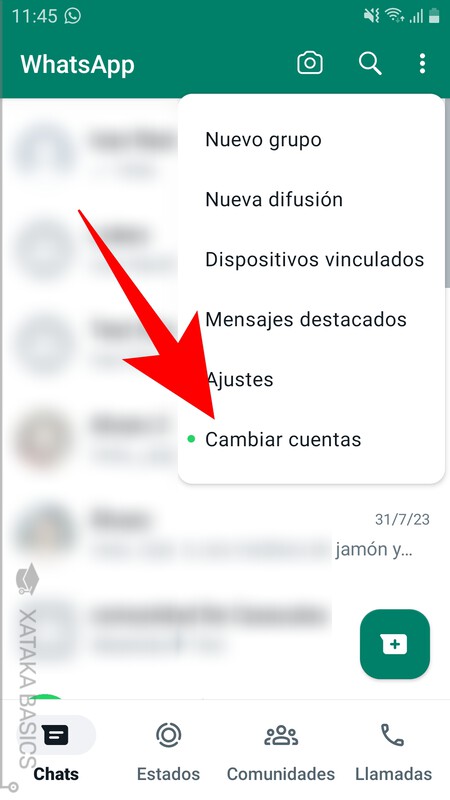 Cambiar Cuentas