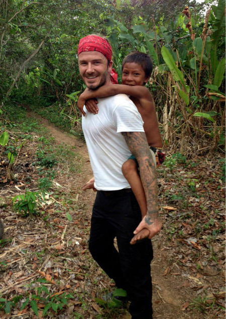 Y David Beckham se fue al Amazonas ¡Quién fuera selva!