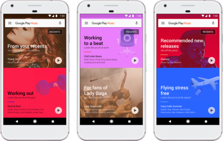 Google Play Music ahora usa inteligencia artificial para recomendarte música según lo que haces