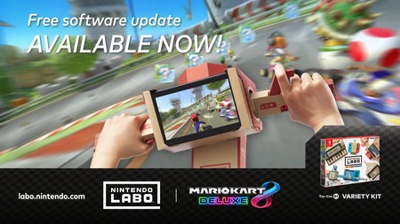 Mario Kart 8 Deluxe ya es compatible con Nintendo Labo gracias a una actualización gratuita