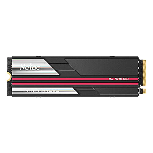 Netac NV7000 1TB m.2 NVME SSD PCIe gen4, Velocidad de hasta 7000MB/s (Caché SLC, Radiador de Aluminio), Adecuado para Computadoras Portátiles, PC