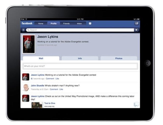 ipad facebook apple