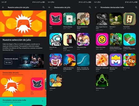 Google Play の 7 月の注目ゲーム