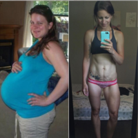 La increíble transformación de una madre antes y después de tener a sus tres hijos