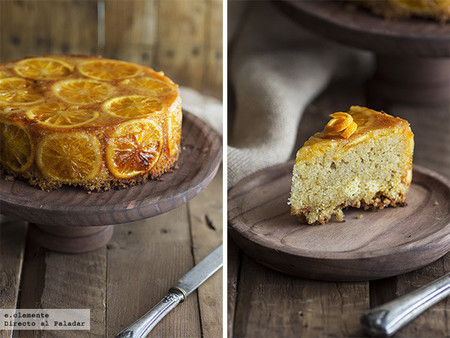 Pastel glaseado de naranja. Receta