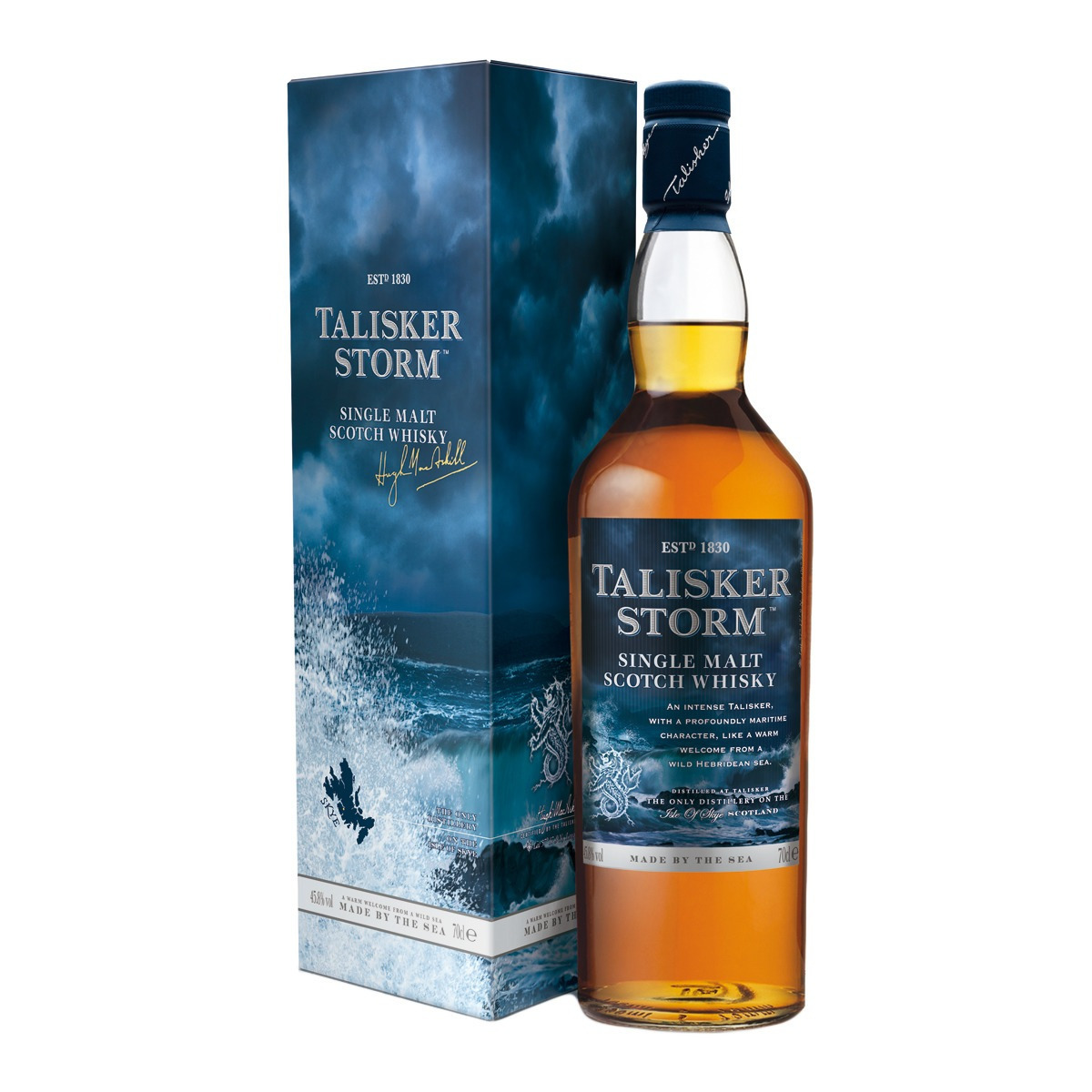 Estuche whisky escocés Talisker Storm single malt