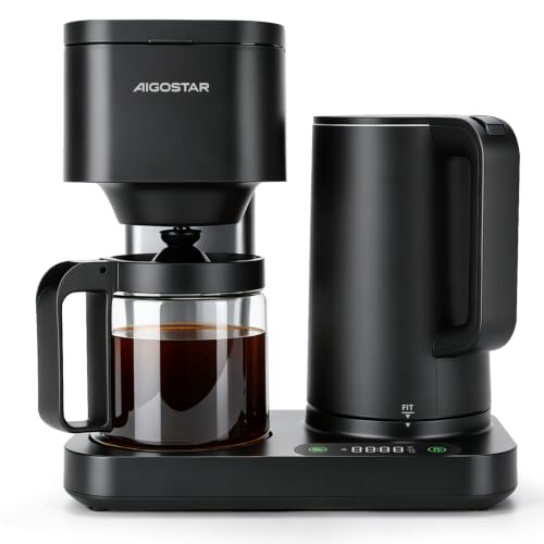 Aigostar Cafetera de Goteo 3‑en‑1,1.3L/8 Tazas