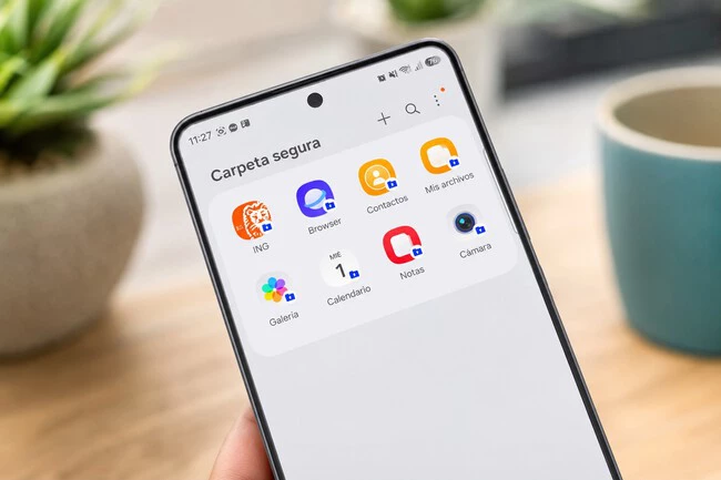 Carpeta Segura Con App Del Banco