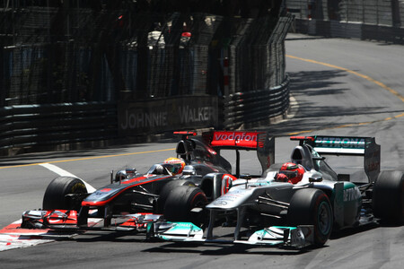 Hamilton Schumacher Monaco F1 2011