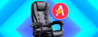 Silla de oficina recubierta de piel: tiene hasta un reposapies plegable y cuesta menos de 1,300 pesos 