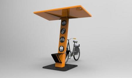 Advansolar SunPod Cyclo, un tótem móvil de recarga con energía solar para bicicletas