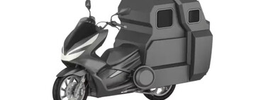 Os chineses inventaram uma scooter camper surrealista que parece uma Honda; ela tem 15 cv e uma cápsula onde dá pra dormir encolhido 