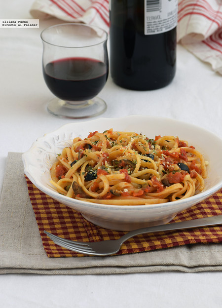 Receta de tallarines a la puttanesca