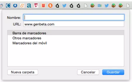 Chrome Editar Marcador