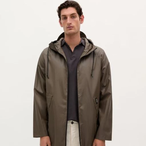 Scalpers - Parka de hombre impermeable con capucha ajustable.