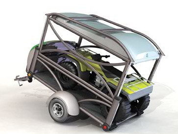 Remolque de coche para camping y actividades deportivas