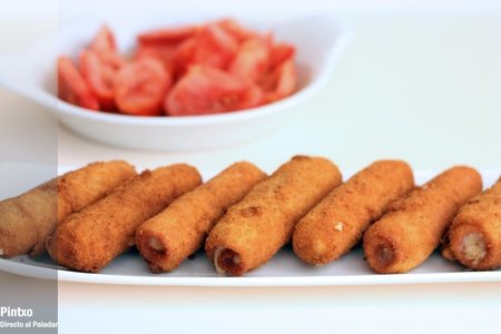 Receta de flamenquines de jamón y queso