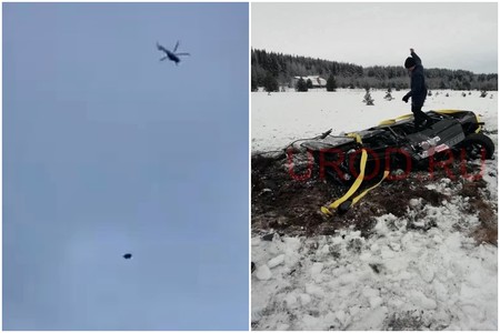 Apuestas nivel Rusia: si pierdes se achatarra tu Mercedes-Benz Clase G desde un helicóptero