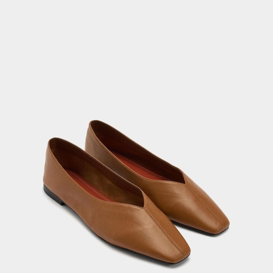 Parfois
Bailarinas planas de mujer de piel con plantilla acolchada