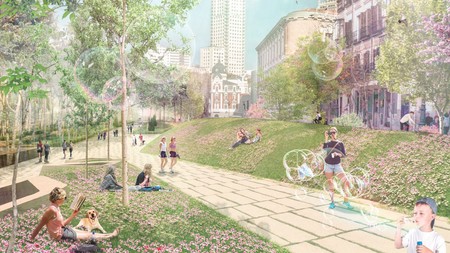 Plaza de España podría quedarse sin su paso de peatones gigante: la Comunidad de Madrid paraliza las obras