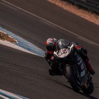 La Ducati Panigale V4 ha sido la mayor novedad en el primer día de test de SBK en Jerez