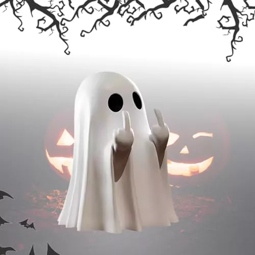 Homorro Halloween Decoracion Casa para Mesa Adornos Accesorios Interior Casa Fiesta Complementos Chucherias Fantasma Accesorios Manualidades Miedo Decoración Exterior