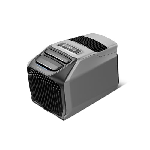 EcoFlow WAVE 3 Climatizador portátil, refrigeración 6100 BTU, calefacción 6800 BTU, carga rápida 1000 W en 75 min, autonomía de 8 h, control por app, para camping, autocaravanas, todoterrenos