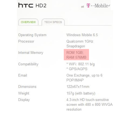 HTC HD2 vitaminado para EEUU, ¿preparado para Windows Mobile 7?