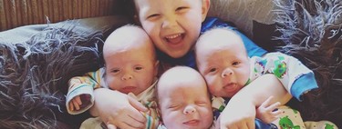 Una madre galesa tuvo trillizos idénticos concebidos de forma natural, algo que sucede en uno de cada 200 millones de nacimientos
 