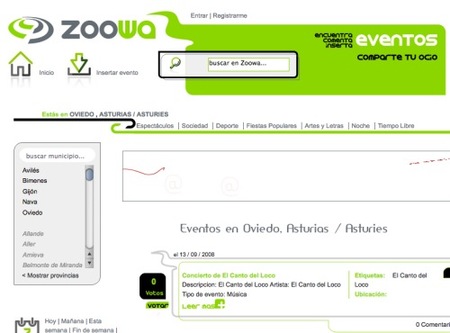 Zoowa, busca eventos y ofertas de ocio