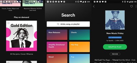 Spotify ultima su nueva versión móvil gratuita, y será más atractiva que nunca