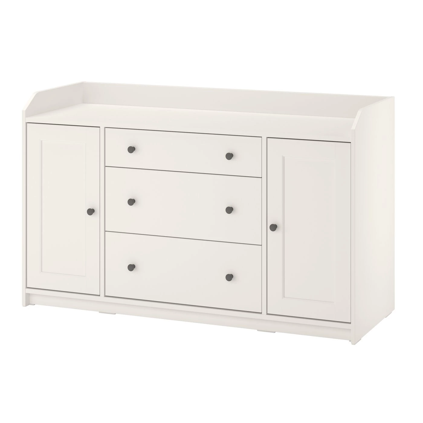 HAUGA Aparador, blanco, 140x84 cm