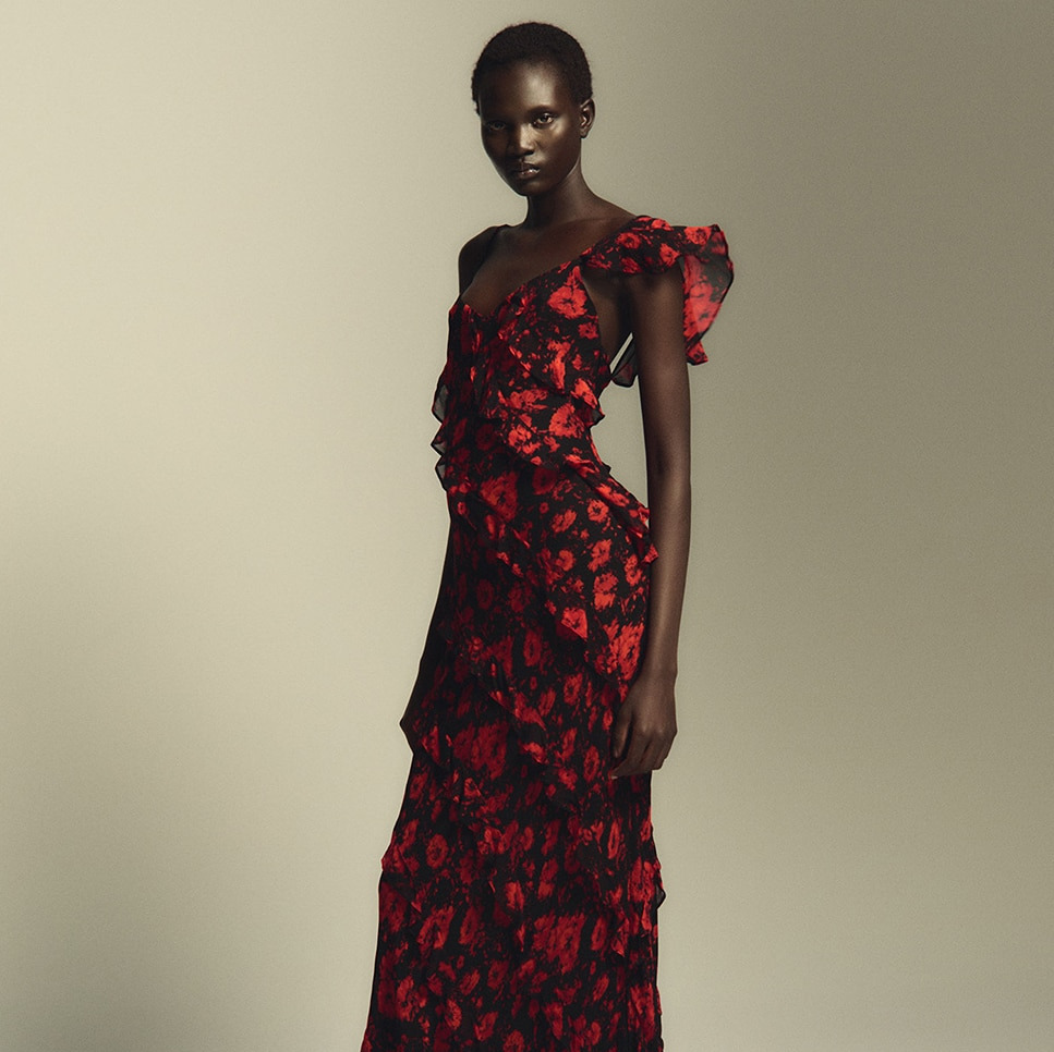 Sfera
Vestido volantes estampado