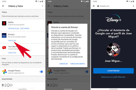 Asistente de Google de Disney Plus