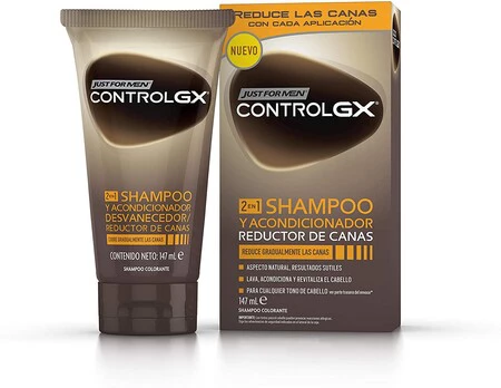 Just For Men Control Gx Champu Acondicionador Reduce Las Canas Gradualmente Resultado Natural 147ml