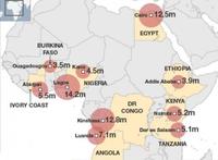 El crecimiento de las ciudades en Africa se triplicará