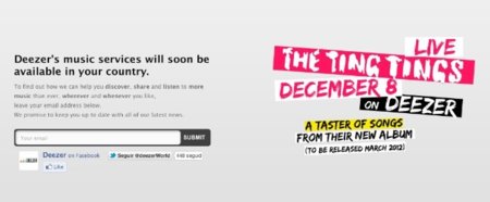 Deezer estrenará su servicio en España el próximo martes 13 de diciembre
