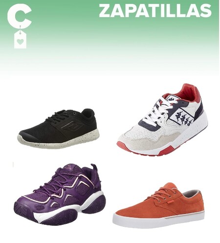 Chollos en tallas sueltas de zapatillas Umbro, Kappa o Etnies por 20 euros o menos en Amazon