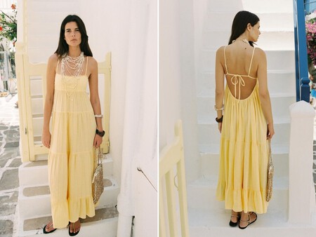 Vestido Amarillo Mantequilla