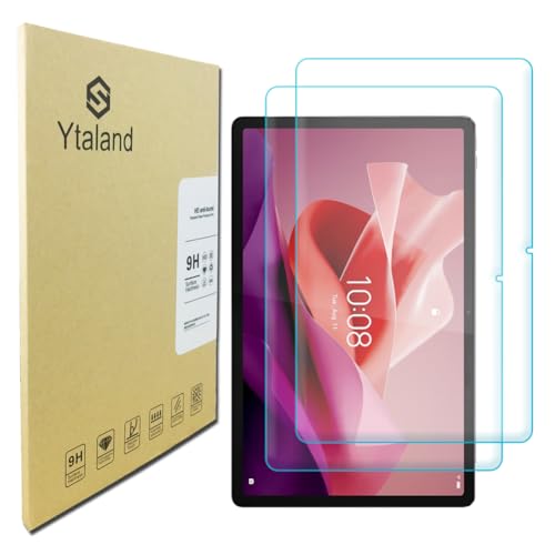 Ytaland Protector de Pantalla Compatible con Lenovo Tab P12 de 12,7 pulgadas, 【2 Pack】 9H Dureza Cristal Templado, Antiarañazos, Antihuellas, Sin Burbujas,Vidrio Templado Screen Protector