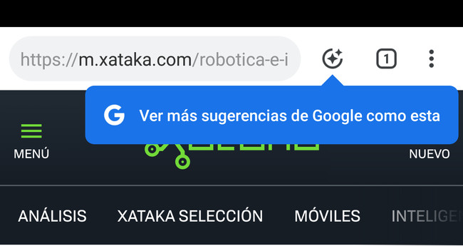 Sugerencias de Chrome