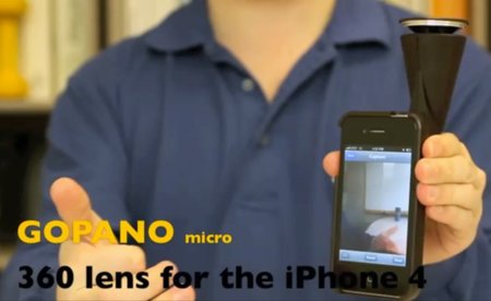 GoPano micro captura vídeos de 360 grados con la cámara de un iPhone 4