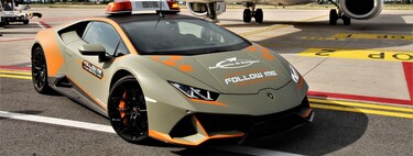 El aeropuerto de Bolonia estrena deportivo italiano, un Laborghini Huracan Evo es el nuevo auto guía