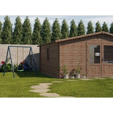 Leroy Merlin tiene una casa prefabricada con porche que cuesta menos menos de 6.000 euros