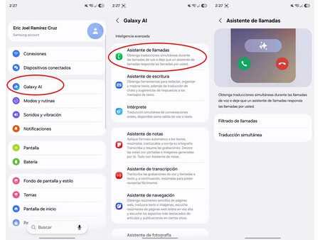 Asistente De Llamadas Samsunfg