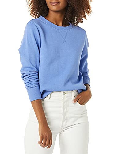 Amazon Essentials Sudadera de vellón de rizo francés con cuello redondo para mujer (disponible en tallas grandes), color azul, talla M